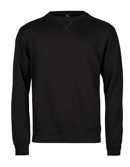 Tee Jays Ribbed Interlock Crew Neck Black XXL (TJ5504)