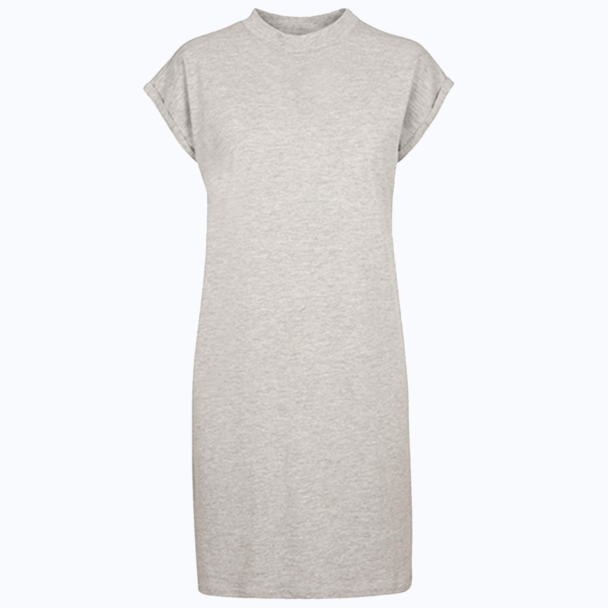 Build Your Brand Ladies´ Turtle Extended Shoulder Dress Heather Grey XL (BY101)