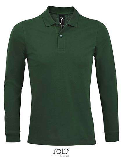 SOL´S Men´s Long-Sleeve Piqué Polo Shirt Perfect Bottle Green XL (L02087)