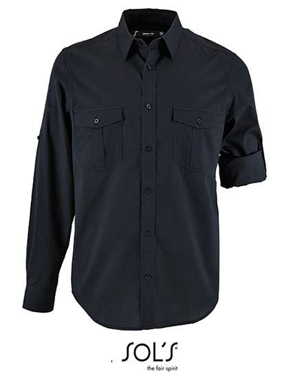 SOL´S Men´s Shirt Burma Dark Blue XXL (L02763)