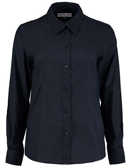 Kustom Kit Women´s Tailored Fit Workwear Oxford Shirt Long Sleeve French Navy 42 (XL/16) (K361)