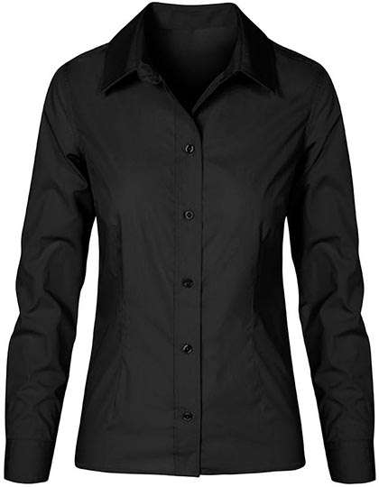 Promodoro Women´s Poplin Shirt Long Sleeve Black S (E6315)