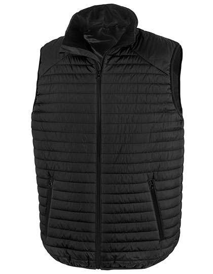 Result Genuine Recycled Recycled Thermoquilt Gilet Black/Black M (RT239)