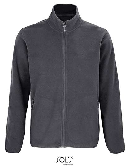 SOL´S Men´s Factor Zipped Fleece Jacket Charcoal Grey (Solid) L (L03823)