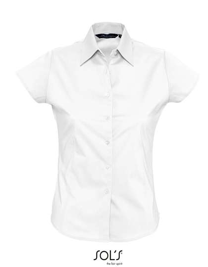 SOL´S Women´s Stretch-Blouse Excess Short Sleeve White XXL (L630)