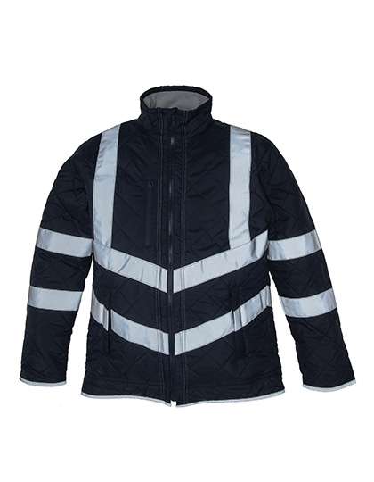 YOKO Hi-Vis Kensington Jacket With Fleece Lining Navy 3XL (YK706)