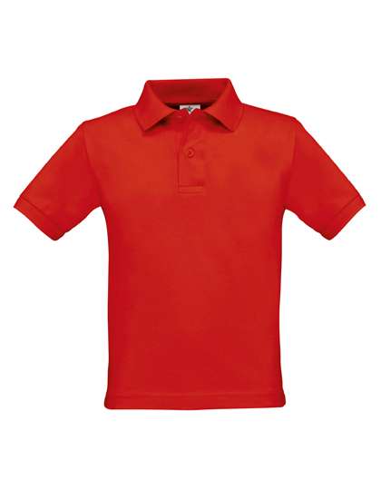 B&C Kids´ Polo Safran Red 7/8 (122/128) (BCPK486)