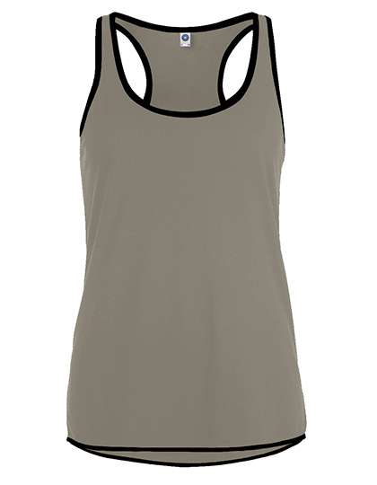 Starworld Ladies´ Contrast Sports Vest Sports Grey (Melange)/Black M (SW405)