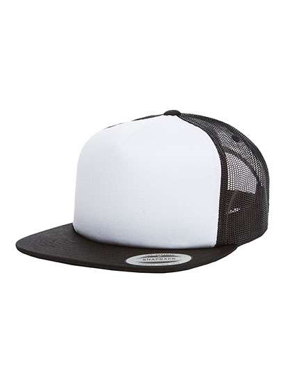 FLEXFIT Foam Trucker With White Front Black/White One Size (FX6005FW)