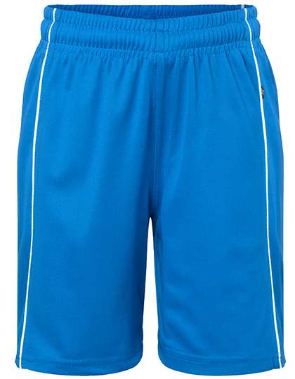 James&Nicholson Junior Basic Team Shorts Royal/White XL (146/152) (JN387K)