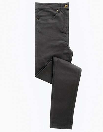 Premier Workwear Women´s Performance Chino Jeans Charcoal 40 (12)/31 (PW570)