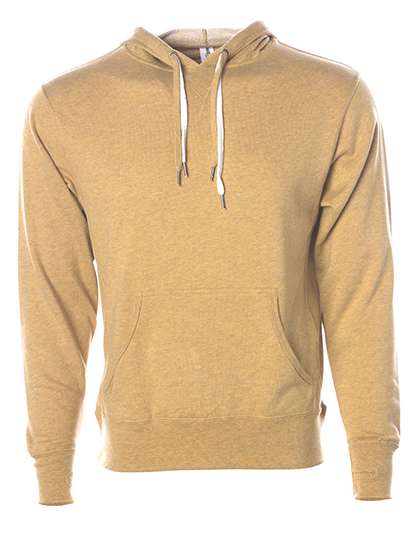 Independent Unisex Midweight French Terry Hooded Pullover Golden Wheat Heather M (NP304)