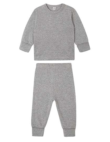 Babybugz Baby Pyjamas Heather Grey Melange 6-12 Monate (BZ67)