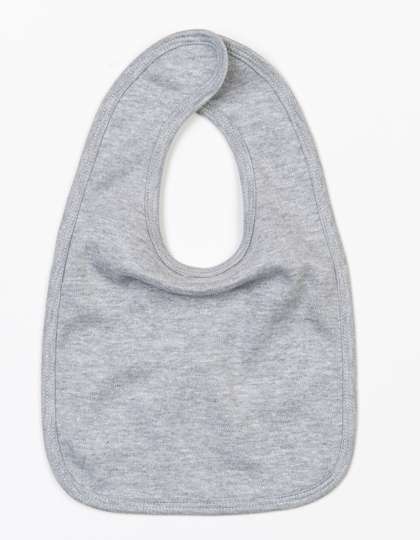 Babybugz Baby Bib Heather Grey Melange One Size (BZ12)