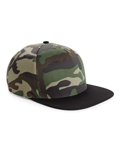 Beechfield Camo Snapback Jungle Camo/Black One Size (CB691)