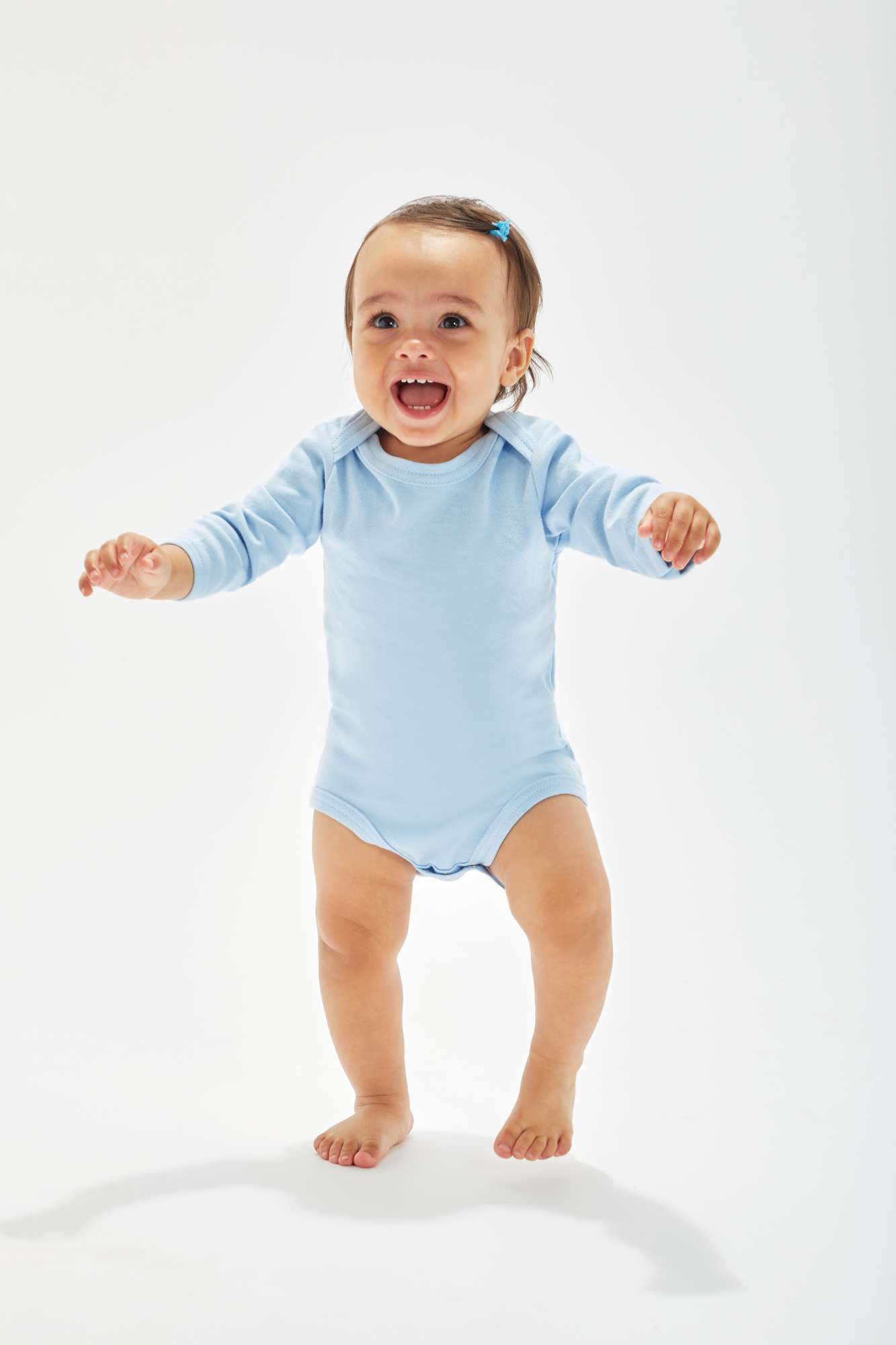 Babybugz Baby Long Sleeve Bodysuit Fuchsia 0-3 Monate (BZ30)