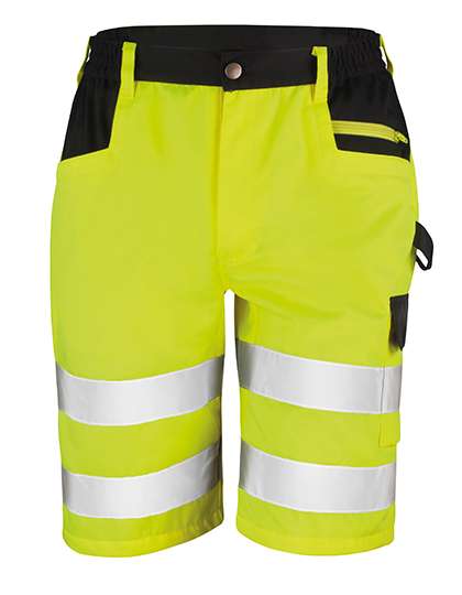 Result Safe-Guard Safety Cargo Shorts Fluorescent Yellow S (RT328)