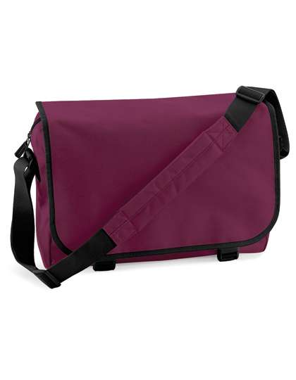 BagBase Messenger Bag Burgundy 38 x 30 x 12 cm (BG21)