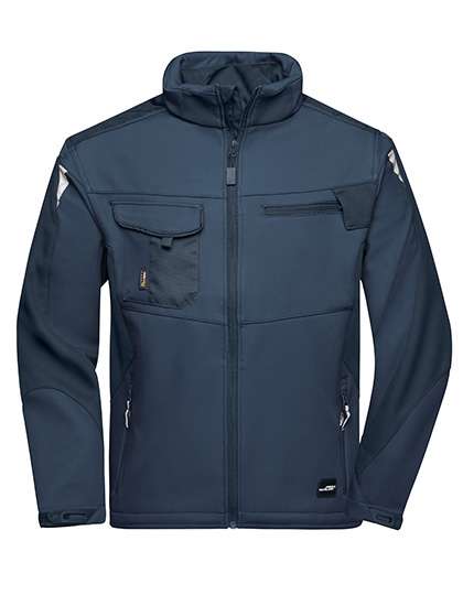 James&Nicholson Workwear Softshell Jacket -STRONG- Navy/Navy XS (JN844)