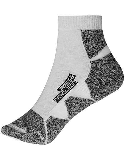 James&Nicholson Sport Sneaker Socks White/White 35-38 (JN214)