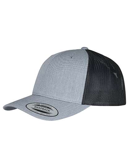 FLEXFIT Retro Trucker 2-Tone Heather Grey/Black One Size (FX6606T)