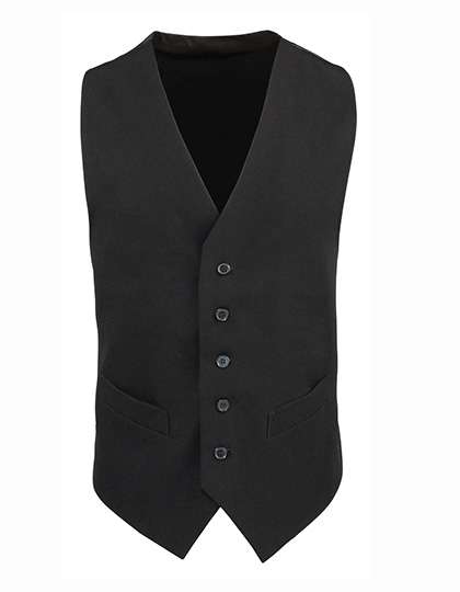 Premier Workwear Men´s Lined Polyester Waistcoat Black (ca. Pantone Black C) S (PW622)