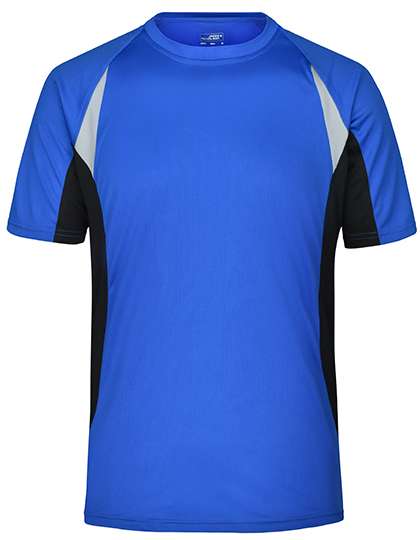 James&Nicholson Men´s Running-T Royal/Black L (JN391)