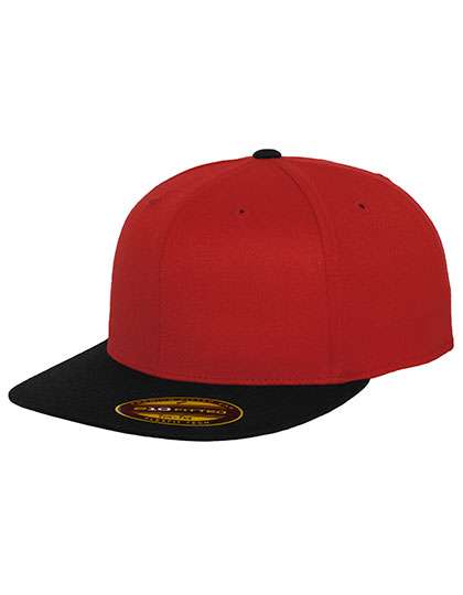 FLEXFIT Premium 210 Fitted 2-Tone Red/Black S/M (6 7/8 - 7 1/4) (FX6210T)