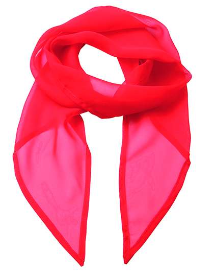 Premier Workwear Women´s Colours Collection Chiffon Scarf Strawberry Red (ca. Pantone 186C) 98 x 16,5 cm (PW740)