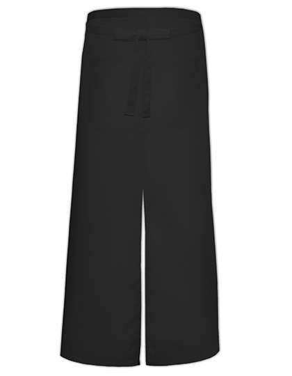 Link Kitchen Wear Bistro Apron With Split And Front Pocket Black 100 x 100 cm (X962T)