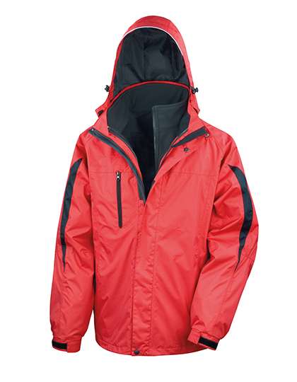 Result Men´s 3-in-1 Journey Jacket With Soft Shell Inner Red/Black 3XL (RT400)