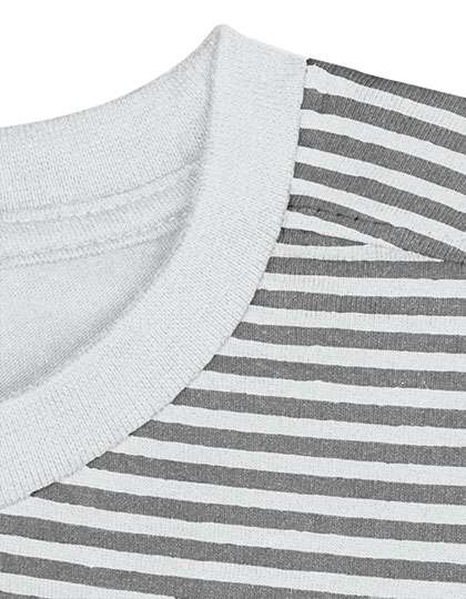 Nath T-Shirt Boston White/Grey (Striped) M (NH351)