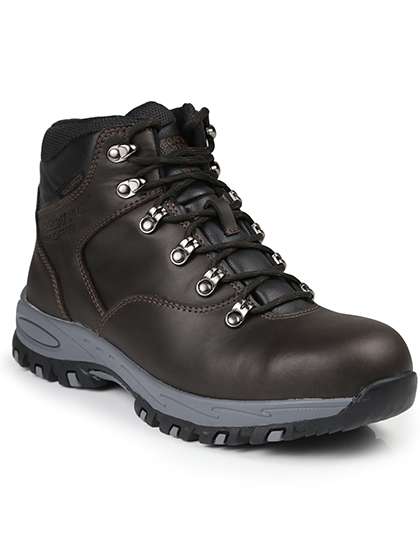 Regatta Professional SafetyFootwear Gritstone S3 Waterproof Safety Hiker Peat 44 (10) (RG2030)