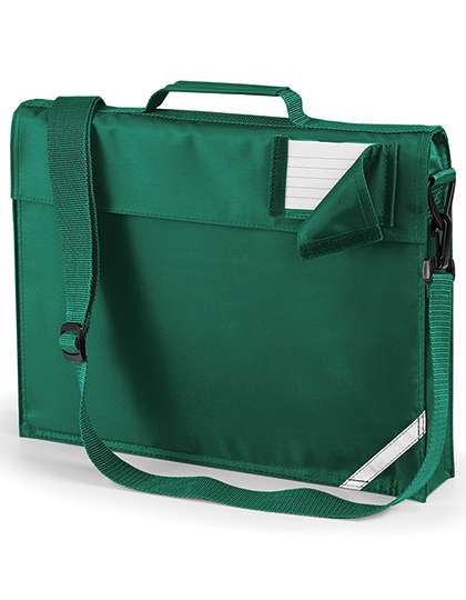 Quadra Junior Book Bag With Strap Bottle Green 37 x 30 x 6 cm (QD457)