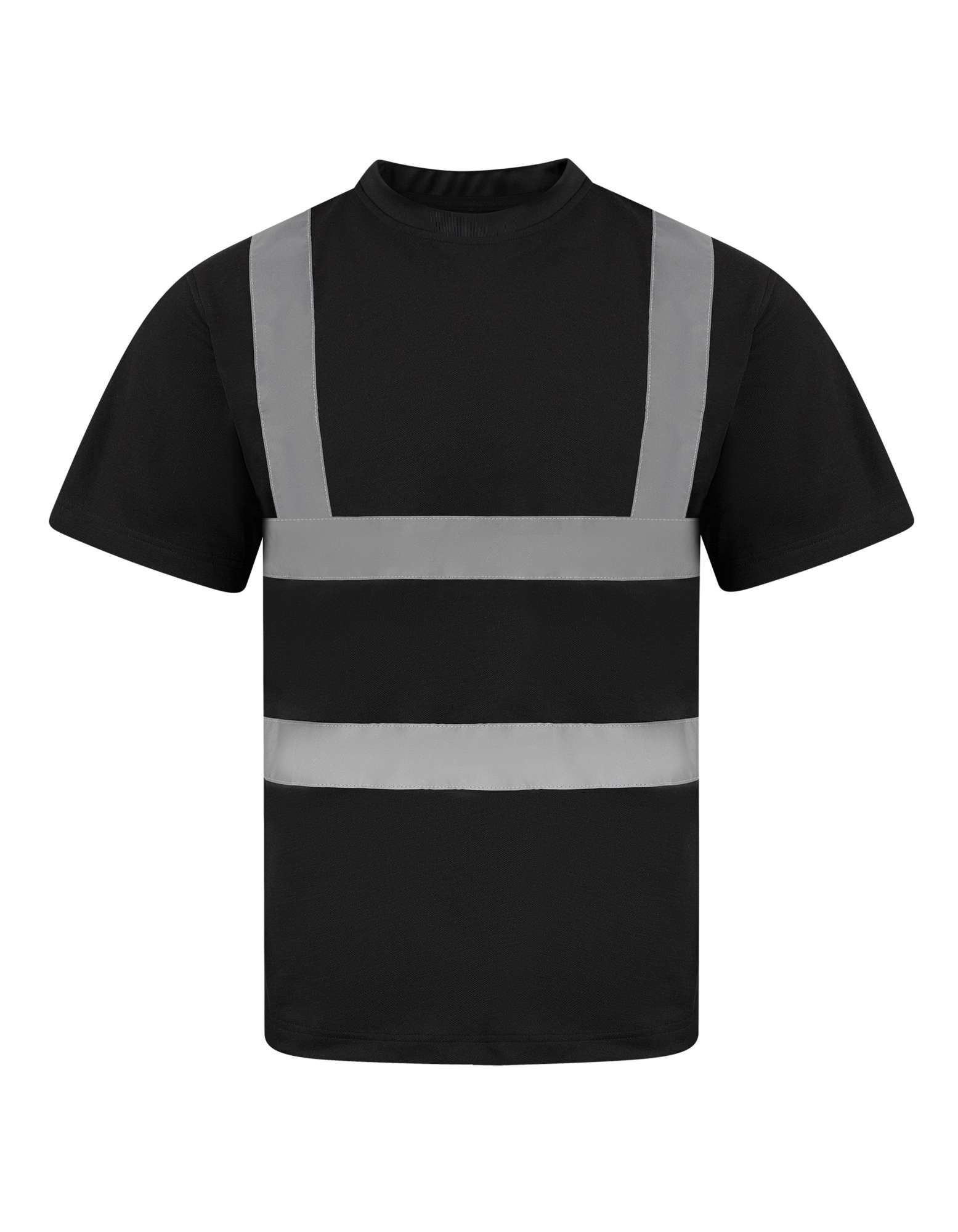 Korntex Heavy Duty Polycotton Hi-Vis T-Shirt Barcelona Black 4XL (KX074)