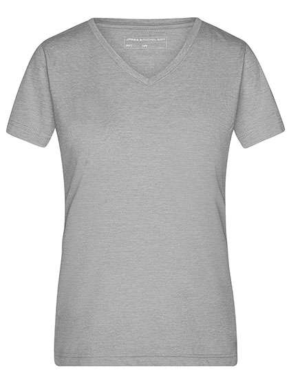 James&Nicholson Ladies´ Heather T-Shirt Grey Heather L (JN973)