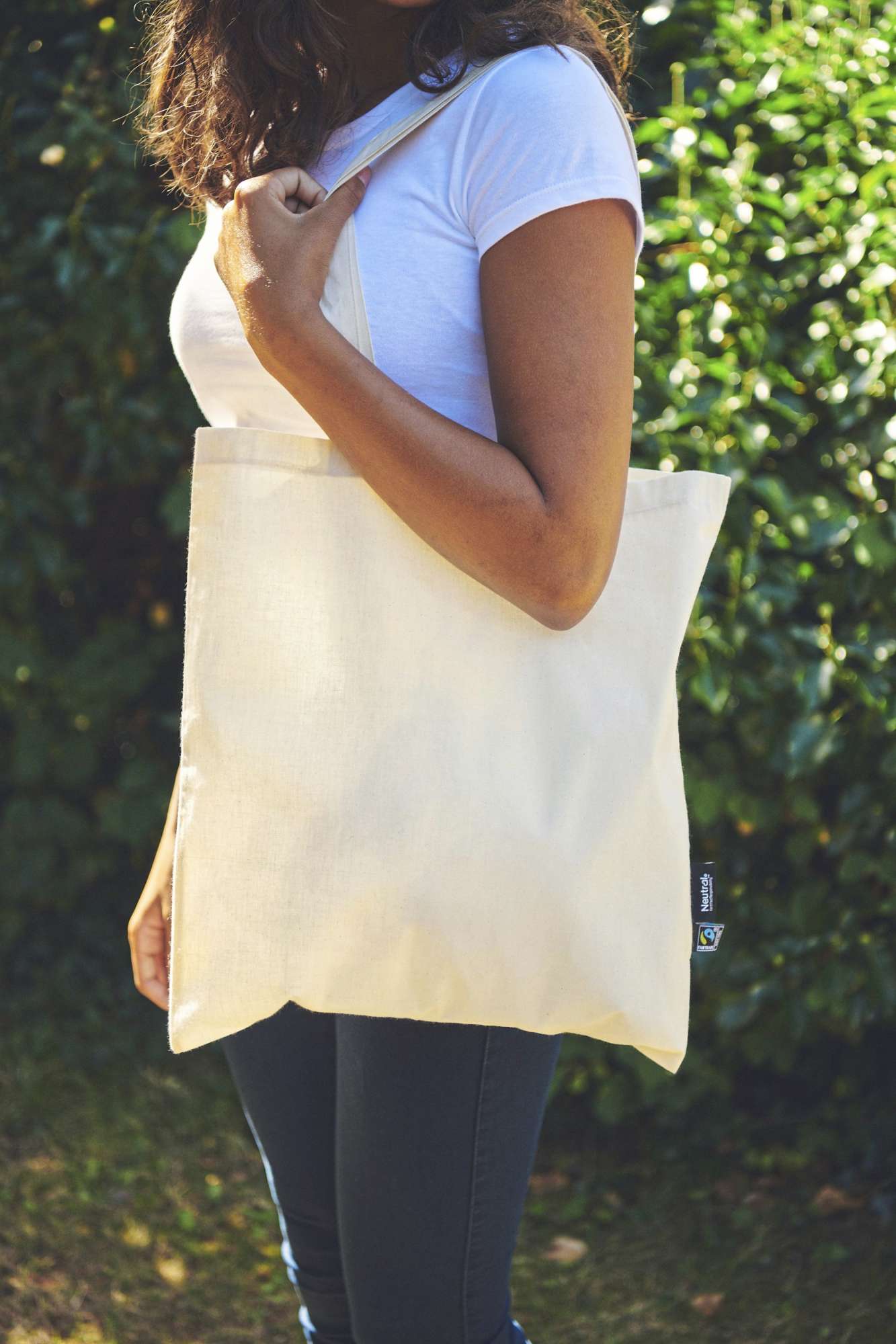 Neutral Shopping Bag With Long Handles Green 38 x 42 cm (NE90014)