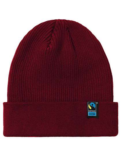 Neutral Mixed Knit Beanie Bordeaux One Size (NE93056)