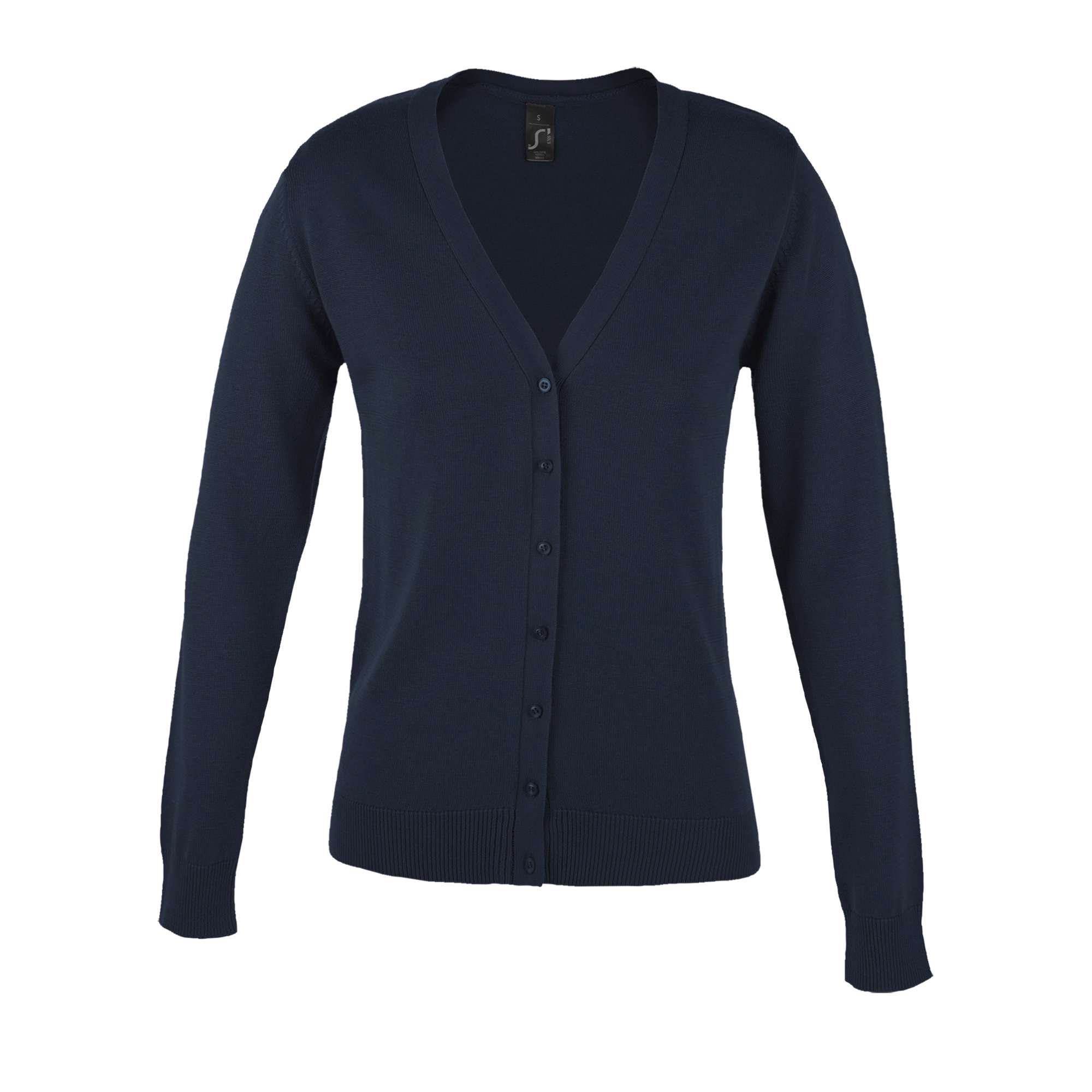 SOL´S Women´s Golden V-Neck Knitted Cardigan Navy M (L419)