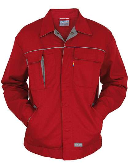 Carson Contrast Contrast Work Jacket Red/Grey 44 (CR700)