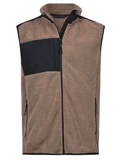 Tee Jays Mountain Fleece Bodywarmer Clay/Black XL (TJ9122)