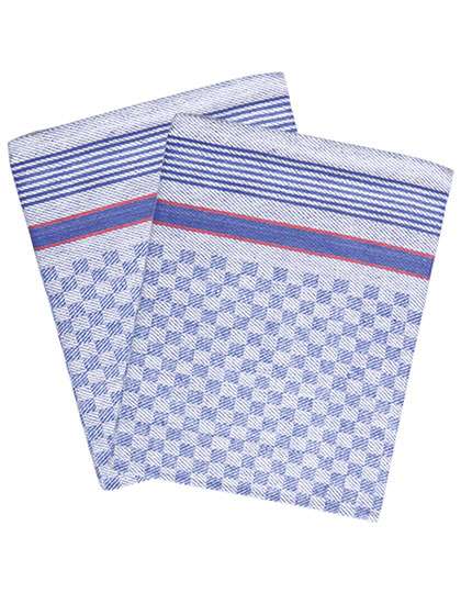 Karlowsky Grubentuch (10-er Pack) Blue (checked) 45 x 90 cm (KY060)