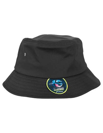 FLEXFIT Nylon Bucket Hat Black One Size (FX5003N)