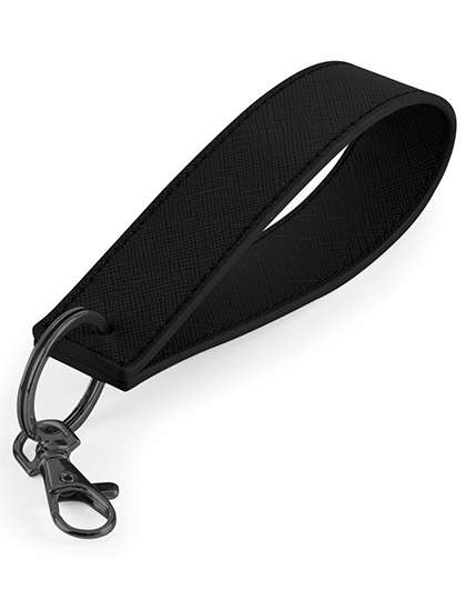 BagBase Boutique Wristlet Keyring Black/Black 13 x 2.6 cm (BG747)