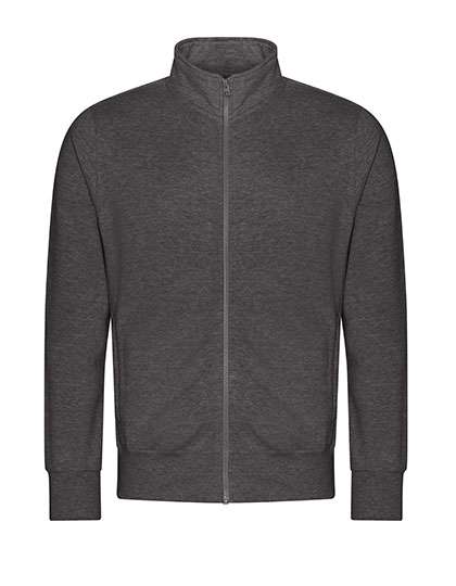 Just Hoods Campus Full Zip Sweat Charcoal L (JH147)