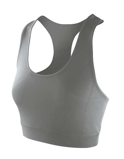 SPIRO Women´s Impact Softex® Crop Top Cloudy Grey XL (16) (RT282F)