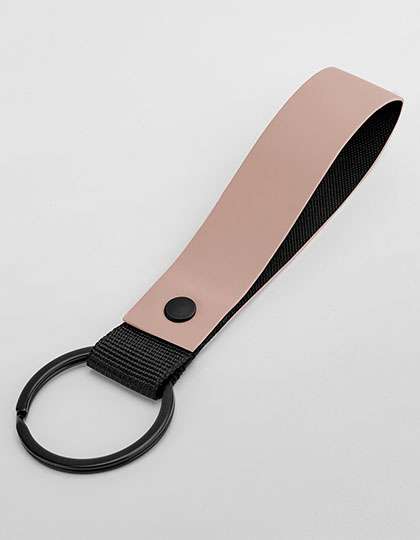 BagBase Matte PU Keyring Nude Pink 18 x 3 cm (BG324)