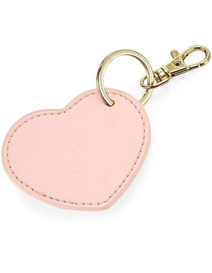 BagBase Boutique Heart Key Clip Soft Pink 7 x 6 cm (BG746)