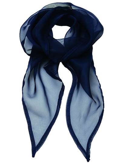 Premier Workwear Women´s Colours Collection Chiffon Scarf Navy (ca. Pantone 2766C) 98 x 16,5 cm (PW740)