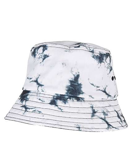 FLEXFIT Batik Dye Reversible Bucket Hat Black-White/Black One Size (FX5003BD)